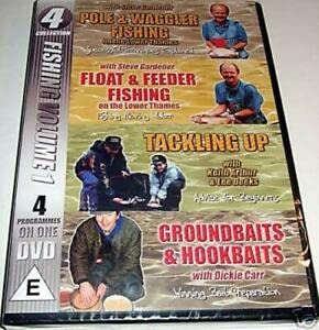 4 Fishing DVDs on(Vol 1) - Pole & Waggler Float & Feeder Tackling Up Groundbaits & Hookbaits [DVD]