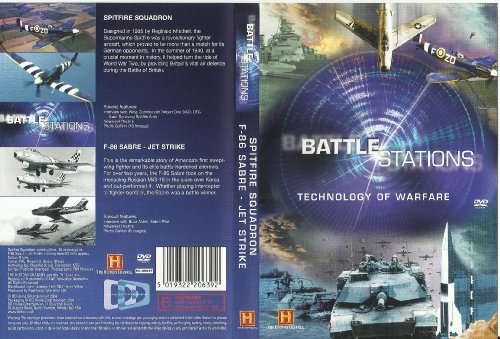 Battle Stations - Technology of Warfare - Spitfire Squadron - F-86 Sabre - Jet Strike (1956) [DVD]